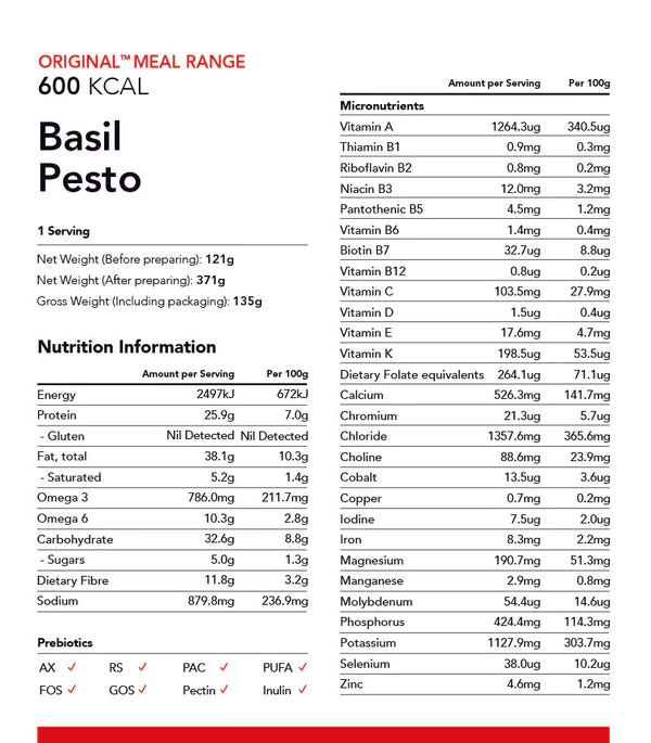 
                  
                    Radix Nutrition | Original | Basil Pesto | 600 Range | 1 Serve | v8.0
                  
                