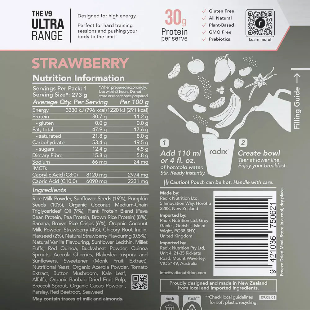 
                  
                    Radix Nutrition | Ultra Breakfast | V9 | Strawberry
                  
                