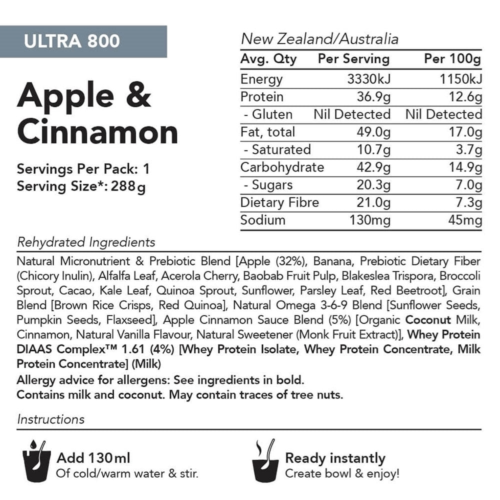 
                  
                    Radix Nutrition | Ultra | Apple Cinnamon (Whey-based) | 800 | Single Serve
                  
                